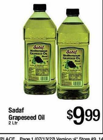 Jons International Sadaf Grapeseed Oil offer