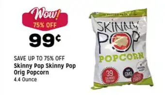 Grocery Outlet Skinny Pop Skinny Pop Orig Popcorn offer