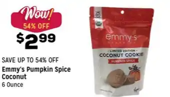 Grocery Outlet Emmy's Pumpkin Spice Coconut offer