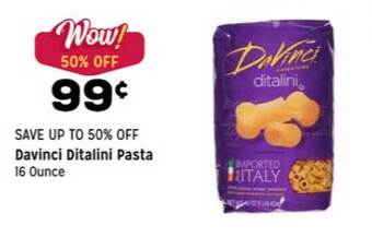 Grocery Outlet Davinci Ditalini Pasta offer