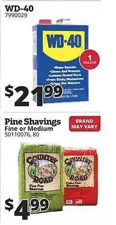 Rural King WD-40 Or Pine Shavings Fine Or Medium offer