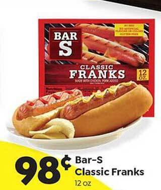Save a Lot Bar-S Classic Franks offer