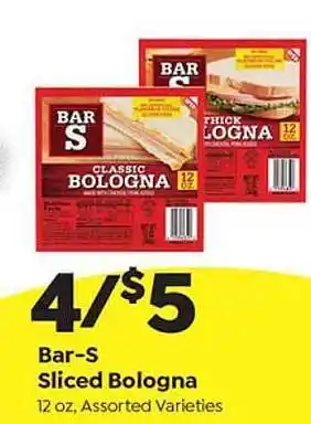 Save a Lot Bar-S Sliced Bologna offer