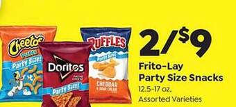 Save a Lot Frito-Lay Party Size Snacks offer