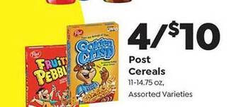 Save a Lot Post Cereals offer