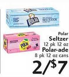 Sunset Foods Polar Seltzer Or Polar-Ade offer