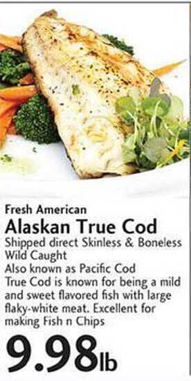 Sunset Foods Fresh American Alaskan True Cod offer
