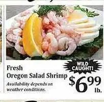 Rosauers Fresh Oregon Salad Shrimp offer