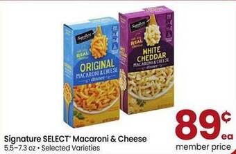 Safeway Signature Select Macaroni & Cheese offer