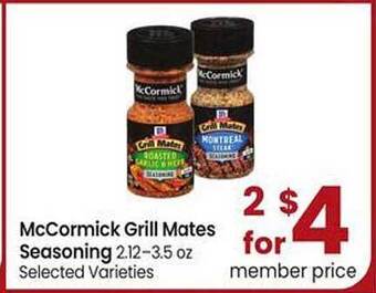 Safeway McCormick Grill Mates Seasoning offer