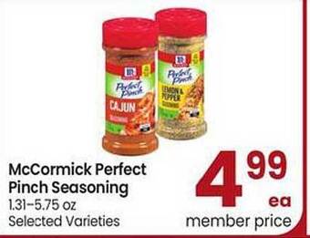 Safeway McCormick Perfect Pinch Seasoning offer