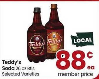 Safeway Teddy's Soda offer