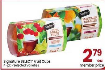 Safeway Signature Select Fruit Cups offer