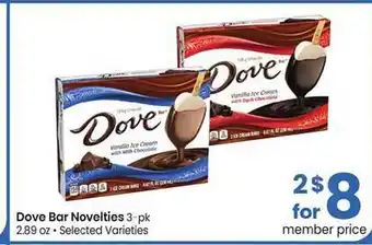 Safeway Dove Bar Novelties offer