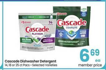 Safeway Cascade Dishwasher Detergent offer