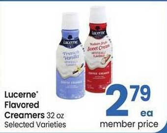 Safeway Lucerne Flavored Creamers offer