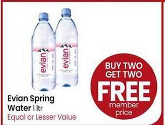 Safeway Evian Spring Water offer
