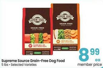 Safeway Supreme Source Grain-Free Dog Food offer
