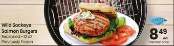 Safeway Wild Sockeye Salmon Burgers offer