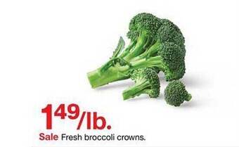 Target Fresh Broccoli Crowns offer