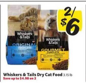 Winn Dixie Whiskers & Tails Dry Cat Food offer