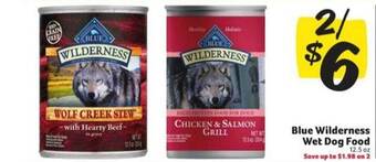 Winn Dixie Blue Wilderness Wet Dog Food offer