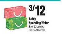 Sentry Bubly Sparkling Water offer