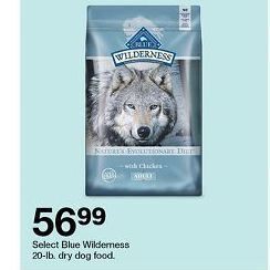 Target Blue Wilderness dry dog food offer