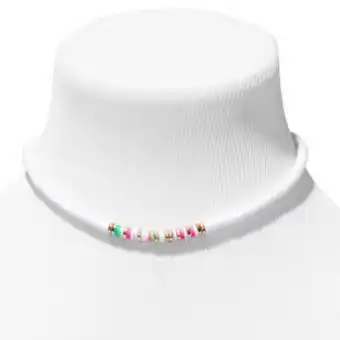 Claire's White heishi bead choker necklace offer