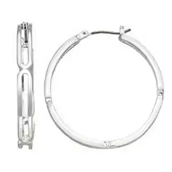 Kohl's Nine west large link hoop earrings offer