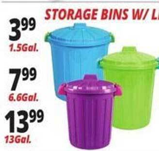 Ocean State Job Lot Storage Bins W Lids offer