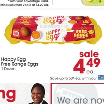 Giant Eagle Happy Egg Free Range Eggs offer