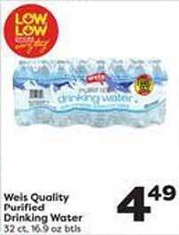 Weis Markets Weis Quality Purified Drinking Water offer