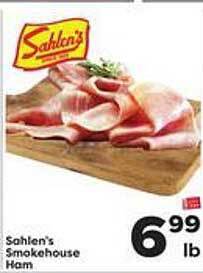 Weis Markets Sahlen's Smokehouse Ham offer