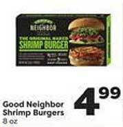Weis Markets Good Neighbor Shrimp Burgers offer