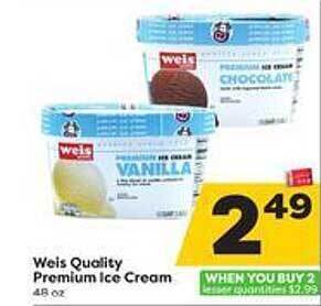 Weis Markets Weis Quality Premium Ice Cream offer