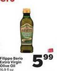 Weis Markets Filippo Berio Extra Virgin Olive Oil offer