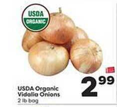 Weis Markets Organic Vidalia Onions offer