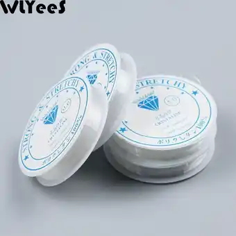 AliExpress Wlyees 0.4-1.2mm transparent stretch elastic crystal line beading rope string jewelry cord string thread diy handmade bracele offer
