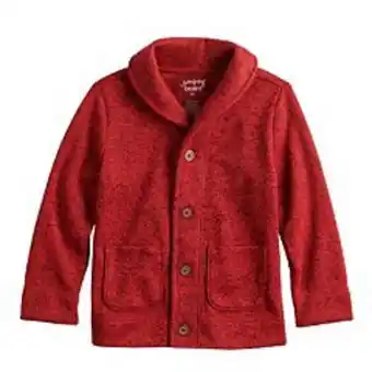 Kohl's Toddler boy jumping beans® sweaterfleece button front cardigan offer