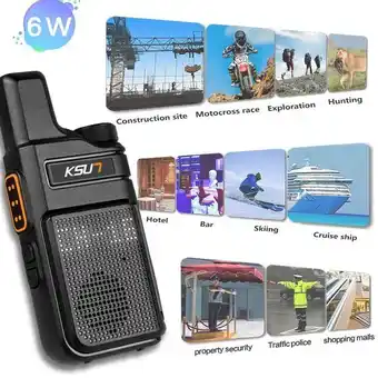 AliExpress Pmr 446 walkie talkie portable mini communication radios profesional talkie walkies two way radio transceiver ksun m6 quality offer