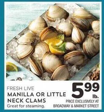 Albertsons Manilla Or Little Neck Clams offer