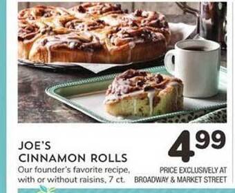 Albertsons Joe's Cinnamon Rolls offer