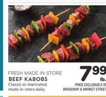 Albertsons Beef Kabobs offer