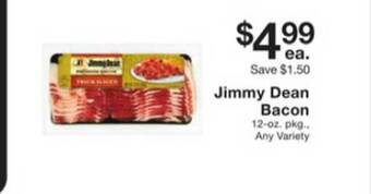 Fairway Store Market Jimmy Dean Bacon offer