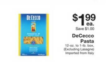Fairway Store Market Dececco Pasta offer
