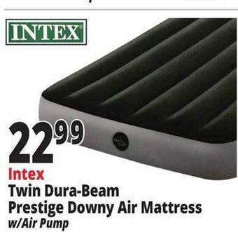 Ocean State Job Lot Intex Twin Dura-beam Prestige Downy Air Mattress offer