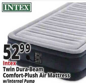 Ocean State Job Lot Intex Twin Dura-beam Comfort-plush Air Mattress offer