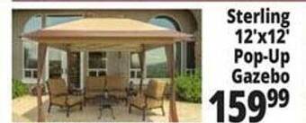 Ocean State Job Lot Sterling 12'x12' Pop-up Gazebo offer