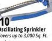 Ocean State Job Lot Oscillating Sprinkler offer